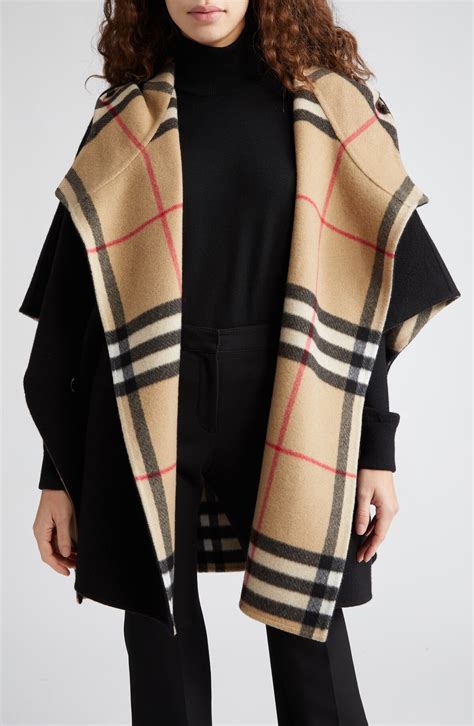 burberry mondkapje|burberry check cashmere cape.